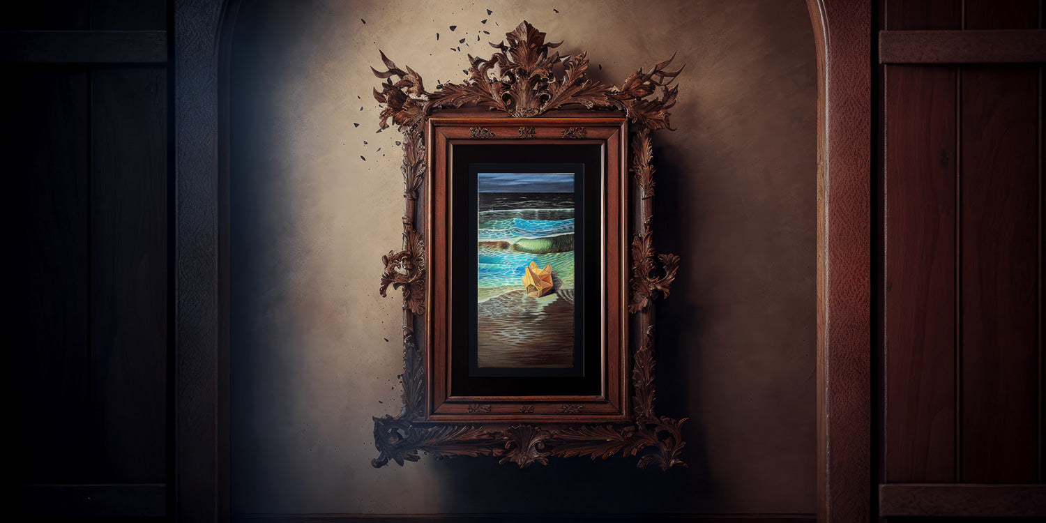  The frame shown is not included with the work 