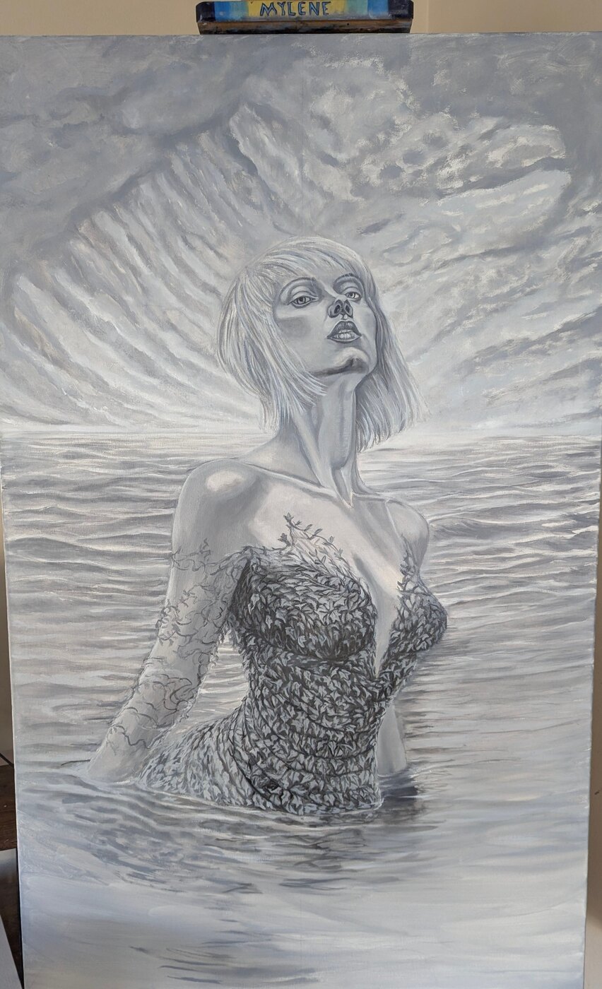The grisaille stage